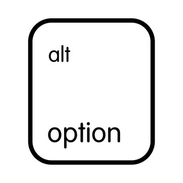 Keyboard left option key