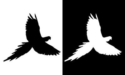 Illustration Vector Graphic of Bird Icon Black White