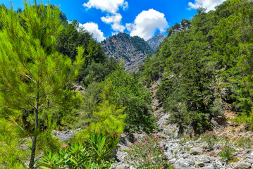 Wanderweg durch die Samaria-Schlucht in Kreta/Griechenland