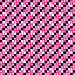 The little creative mosaic square in modern seamless pattern