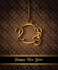 2023 Happy New Year background for your seasonal invitations, festive posters, greetings cards.