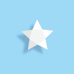 Vector symbols star isolated on blue background. Star icons. Twinkling stars. Vector EPS 10.
