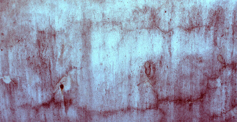 Cracked red background, spooky bloody wall background. white wall with blood splatter for horror and creepy background.