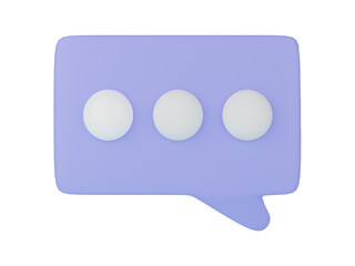 Chat icon on transparent background.