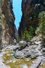Die eiserne Pforte in der Samaria-Schlucht in Kreta/Griechenland