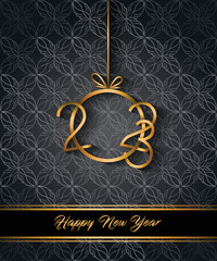2023 Happy New Year background for your seasonal invitations, festive posters, greetings cards.