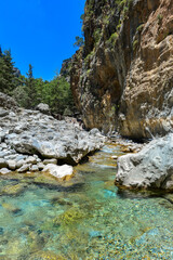 Die eiserne Pforte in der Samaria-Schlucht in Kreta/Griechenland