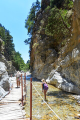 Die eiserne Pforte in der Samaria-Schlucht in Kreta/Griechenland