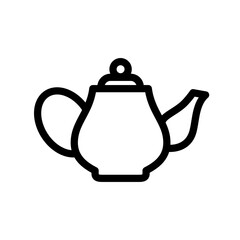 Tea pot icon template 