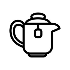 Tea pot icon template 