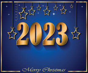 2023 Merry Christmas background banner background for you seasonal invitations.