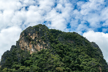 Clouds over the mountain