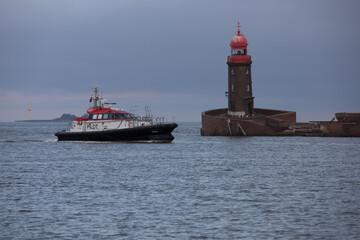 Alter Leuchtturm an der Geeste, Bremerhaven. 