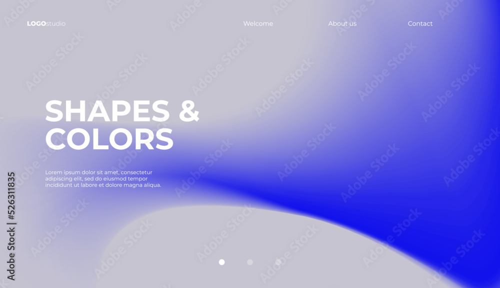 Poster minimal background with soft color gradient. vector illustration.