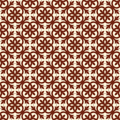 Tile floor vintage pattern, flower background for textile