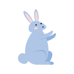 Fototapeta na wymiar cute rabbit seated