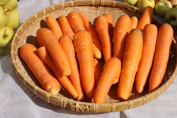 Vegetables and fruits are sold at a bazaar in Israel.