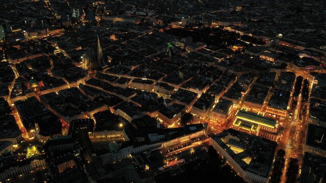 Night Vienna from above. © Savelii