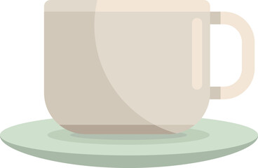 ceramic cup in dish