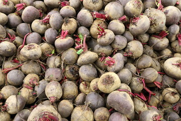 Vegetables and fruits are sold at a bazaar in Israel.
