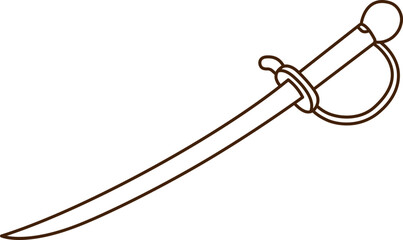 Pirates themed freehand drawings