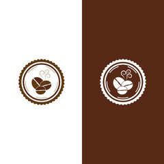 coffee bean icon vector