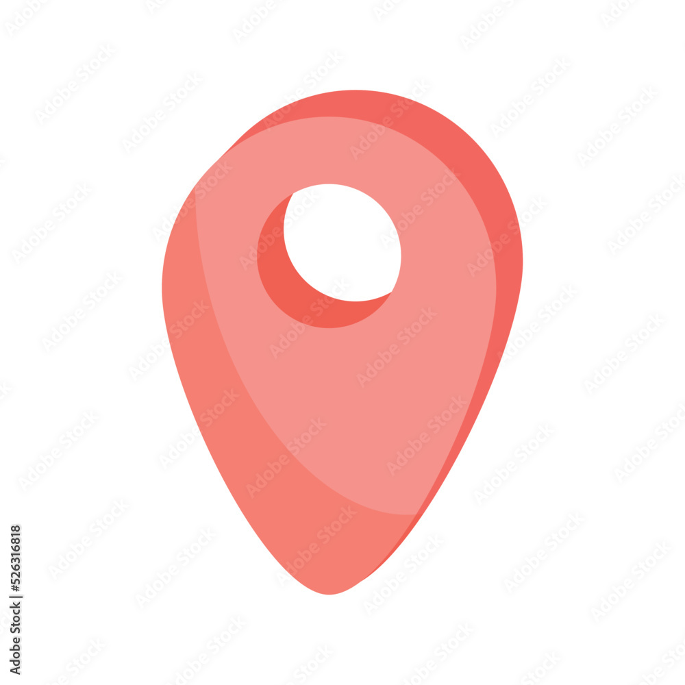 Poster isometric pin pointer location