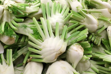 Fototapeta premium Vegetables and fruits are sold at a bazaar in Israel.