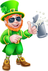 Leprechaun St Patricks Day Cartoon Character