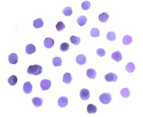 Watercolor painting decoration element dots dashs colorful artistic texture illustration