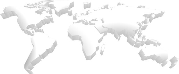 Fototapeta premium World 3d Map Digital Technology Background
