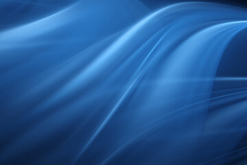 Abstract blue background with smooth curved lines and futuristic design. Rendered wallpaper