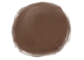 Organic oil painting circle sphere stroke artistic abstract element and background.