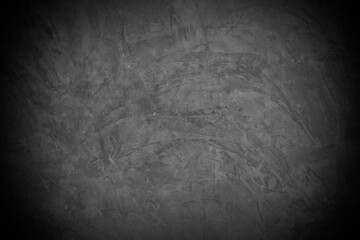 Old wall texture cement dark black gray  background abstract grey color design are light with white gradient background.