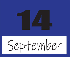 calendar september vector illustration image clipart 