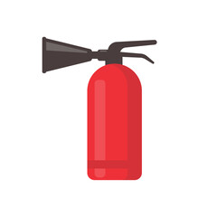 Obraz premium red fire extinguisher for suppressing fire in buildings