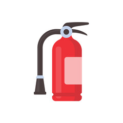 Obraz premium red fire extinguisher for suppressing fire in buildings