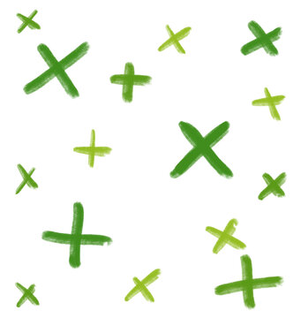 avocada green abstract crosses graphic drawing painting illustration element