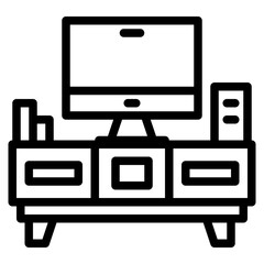 stand tv icon for apps, websites and project  