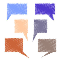 Talk bubble speech vector illustration. Bubble Iicons.