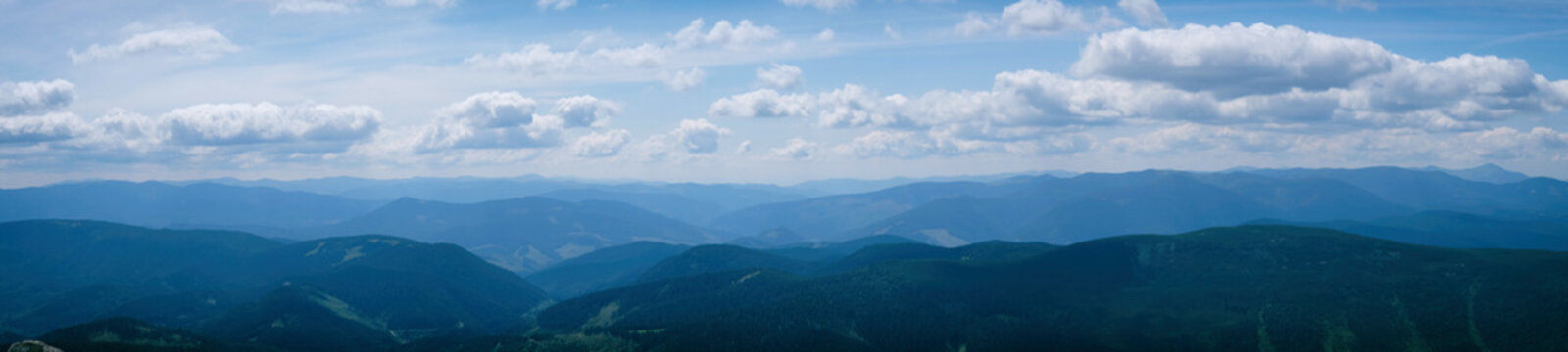 Mountain Landscape In The Ukrainian Carpathians