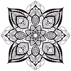 Mandalas geometric pattern, Warm Mandala,Rainbow Flower of Life with Lotus, Flower of Life in Lotus