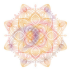 Mandalas geometric pattern, Warm Mandala,Rainbow Flower of Life with Lotus, Flower of Life in Lotus
