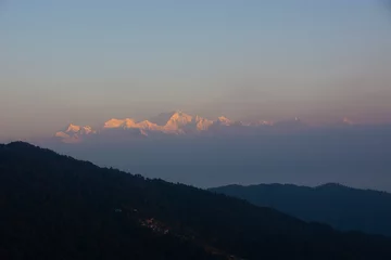 Foto auf Acrylglas Kangchendzönga Kangchenjunga, also spelled Kanchenjunga and Khangchendzonga, is the third highest mountain in the world.