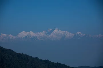 Crédence de cuisine en verre imprimé Kangchenjunga Kangchenjunga, également orthographié Kanchenjunga et Khangchendzonga, est la troisième plus haute montagne du monde.