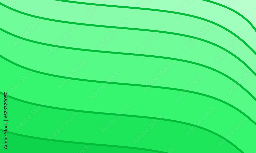 Poster green abstract background in the form of a wave. wavy background design without gradient effect in g