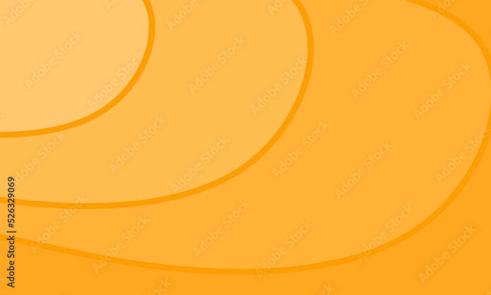 Poster orange abstract background in the form of a wave. wavy background design without gradient effect in 