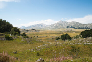 Rocky landscape in Gran Sasso national park, Italy