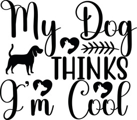 Obraz premium Dog svg design cut files