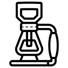 syphon coffee maker icon